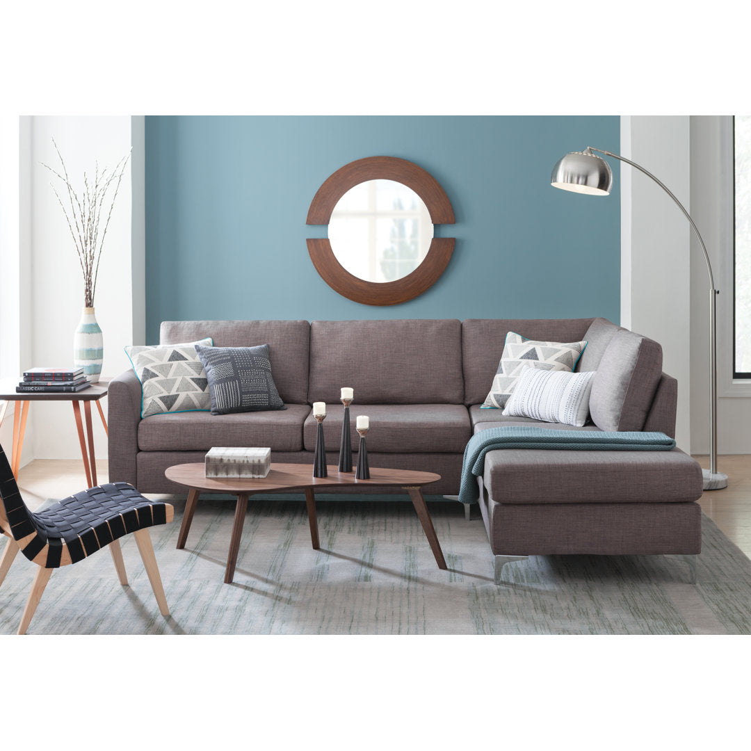 Square Cotton Pillow Cover & Insert Pillow Perfect Color: Dark Melange/Gray