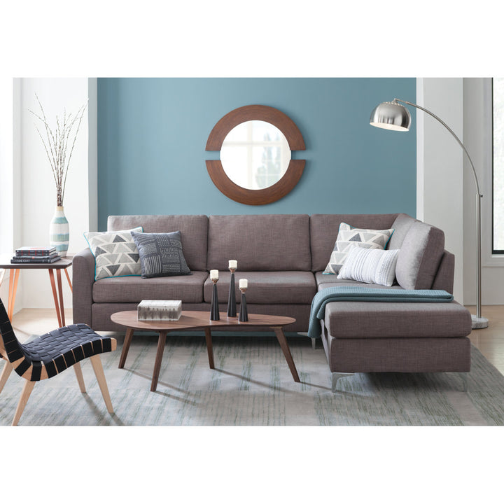 Square Cotton Pillow Cover & Insert Pillow Perfect Color: Dark Melange/Gray