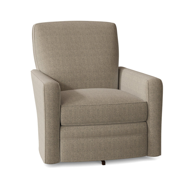 Idana 32" Wide Swivel Armchair Birch Lane™ Arm Covers: Yes, Body Fabric: Beantown 21 Taupe Performance Chenille