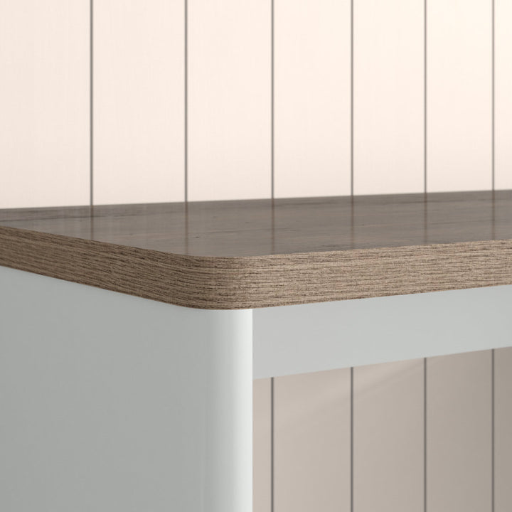 Cuuba Libre L-Shape Desk East Urban Home Color: Riviera Oak White