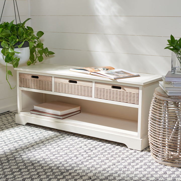 Hauge Drawers Storage Bench Breakwater Bay