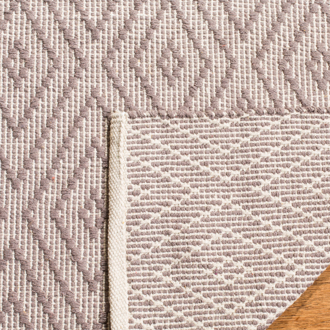Akihito Hand Woven Cotton Geometric Rug Wrought Studio™ Rug Size: Rectangle 5' x 8'