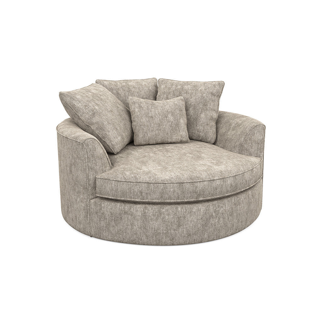 Ashonte Anjuan 61" Wide Polyester Barrel Chair Wade Logan® Fabric: Hill Elephant