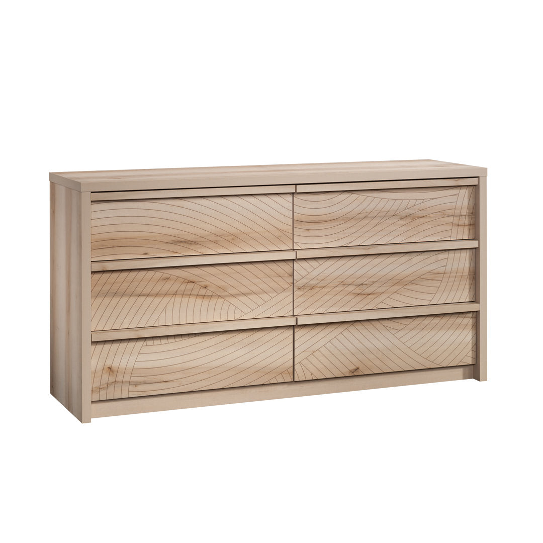 Holtzlander Double Dresser Union Rustic Color: Pacific Maple/Flowing Wave