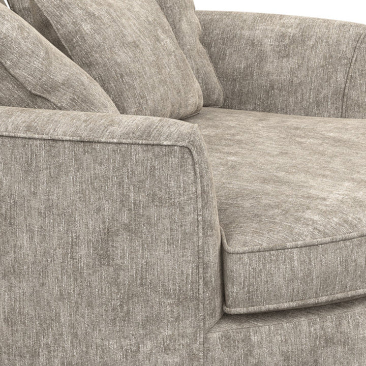 Ashonte Anjuan 61" Wide Polyester Barrel Chair Wade Logan® Fabric: Hill Elephant