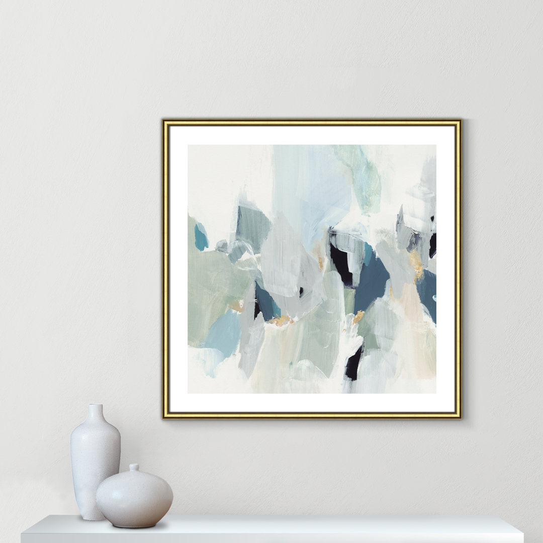 Little Talks III' by Isabelle Z - Painting Print Casa Fine Arts Size: 33.25" H x 33.25" W x 0.88" D Format: Gold Framed Paper