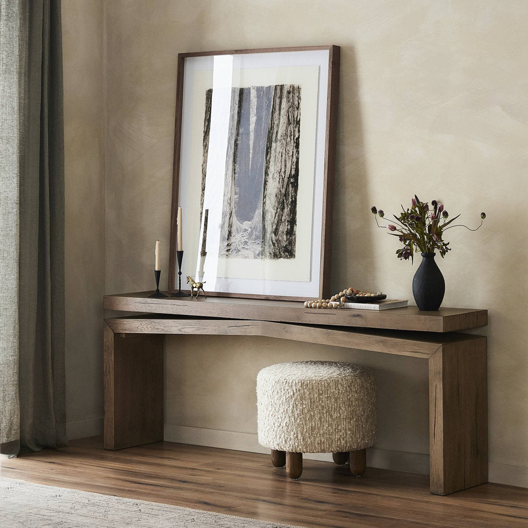 Henn Solid Wood Console Table Birch Lane™ Color: Rustic Gray Size: 30.75" H x 78.75" W x 15" D