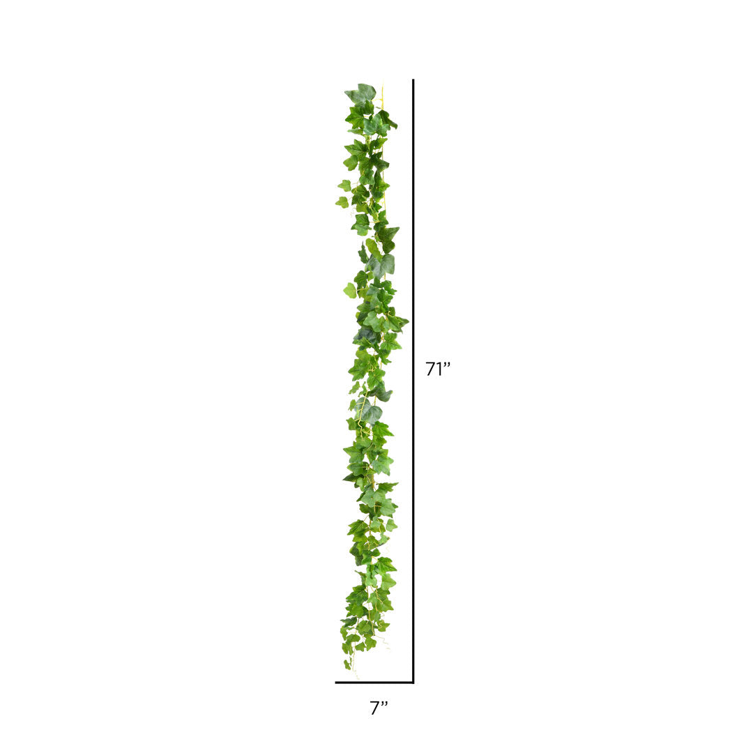 Artificial Frosted Ivy Vine Real Touch Garland (Set of 3) Gracie Oaks