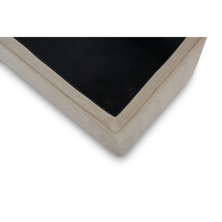 Mel MD 30, Storage Bench AllModern Upholstery Color: Honeycomb Taupe Chenille