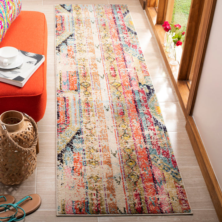 Galan Pink/Orange/Yellow Area Rug Mistana™ Rug Size: Runner 2'2" x 18'