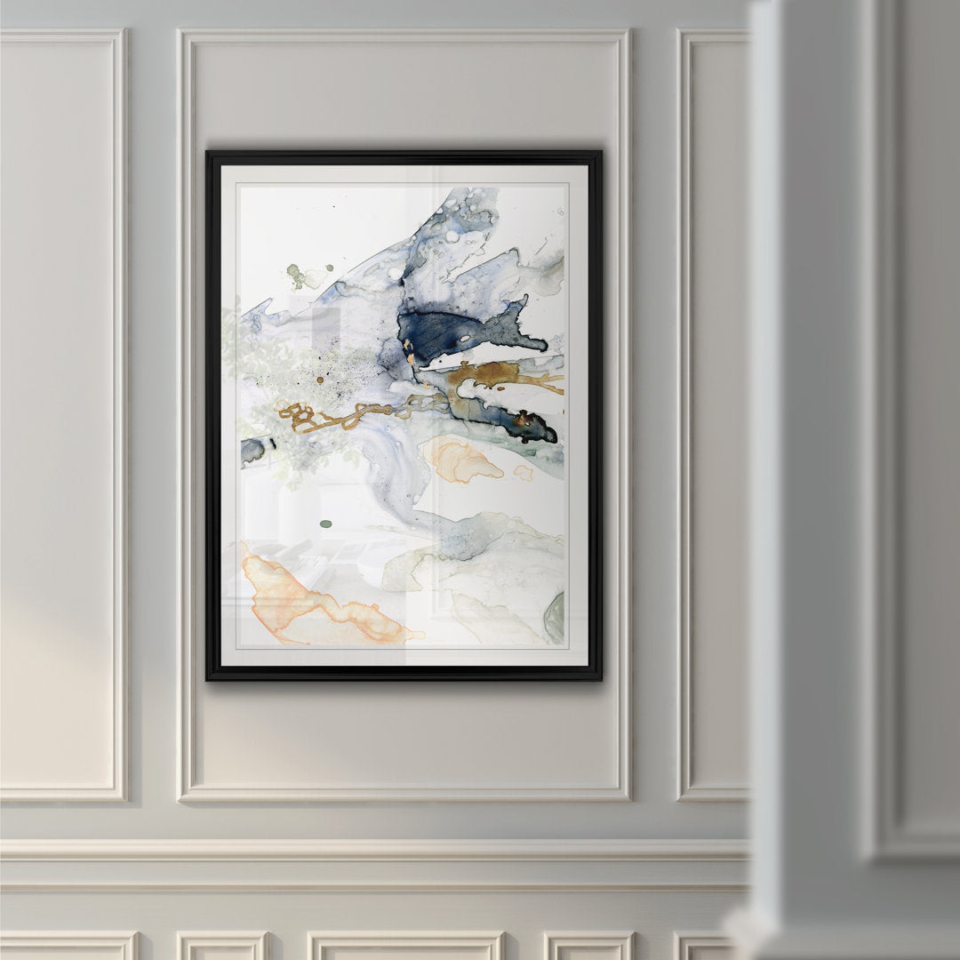 Organic Interlace II - Painting Print on Canvas Etta Avenue™ Size: 30.5" H x 42.5" W x 1.5" D Format: Black Framed