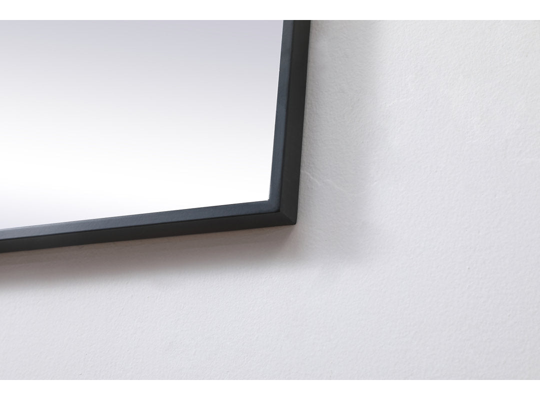 Valparaiso Accent Mirror Wade Logan® Size: 24"  x 24"  Finish: Black
