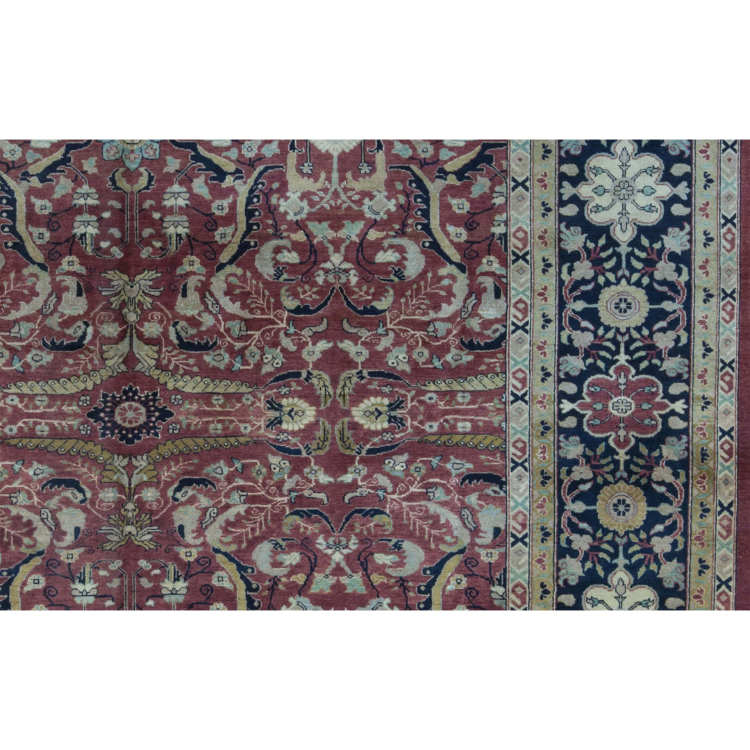 Hand-Knotted High-Quality Rust and Black Area Rug Bokara Rug Co., Inc.