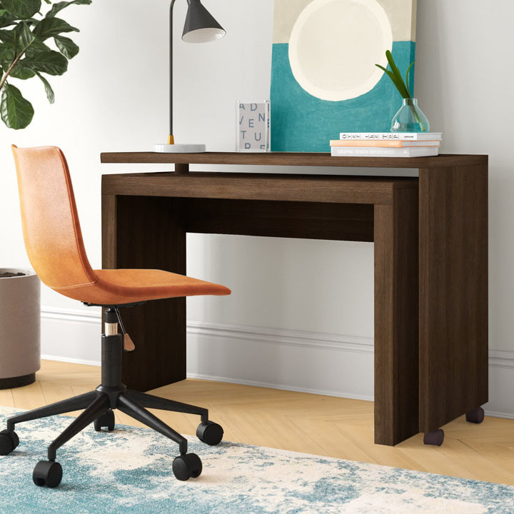 Duffy L-Shape Desk Mercury Row® Color: Nut Brown