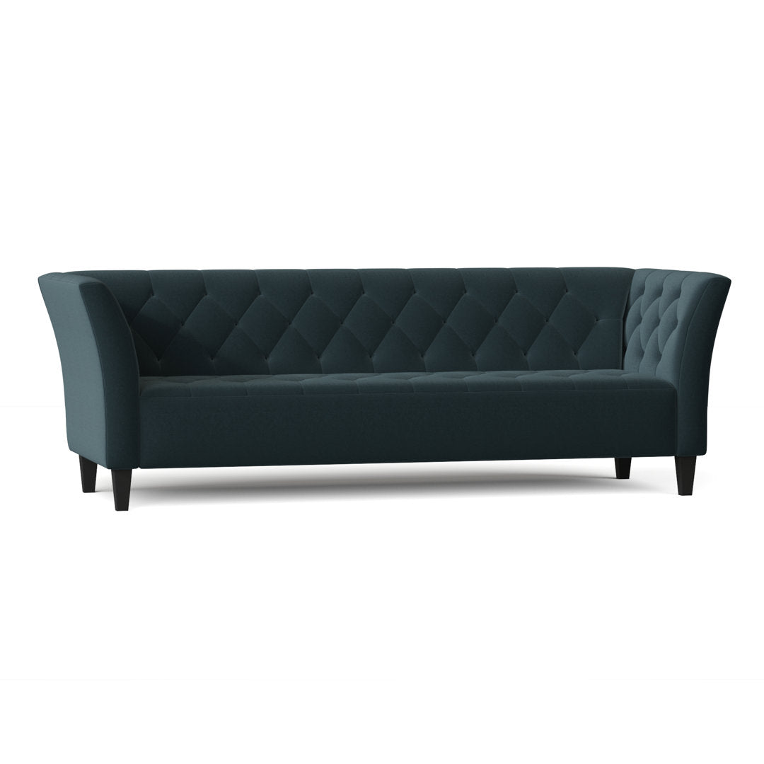 Carruth 91" Flared Arm Sofa Mercer41 Body Fabric: Gypsy Teal Performance Microfiber