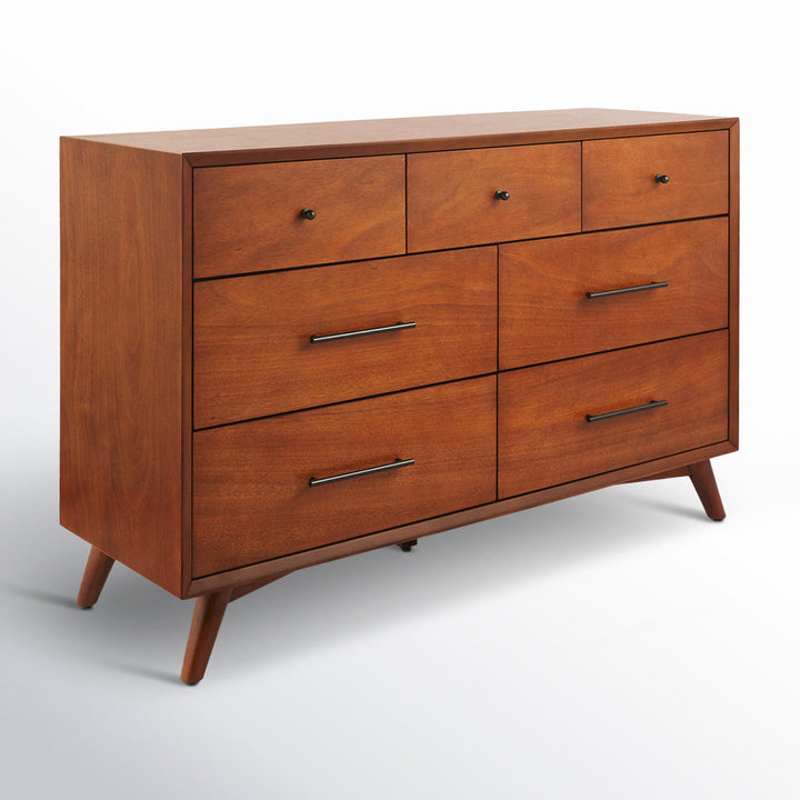 Williams 7-Drawer Dresser AllModern Color (Frame/Drawer): Chestnut