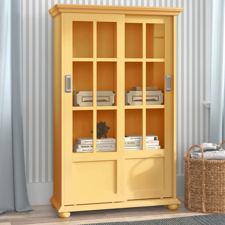 51" H x 31.75" W Standard Bookcase Andover Mills™ Color: Pale Yellow
