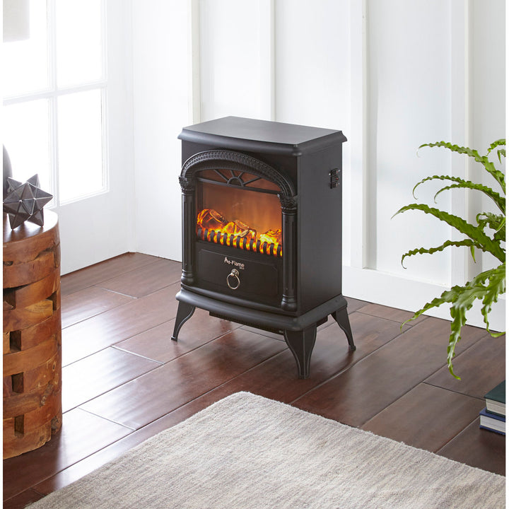 Hamilton Electric Stove e-Flame USA Finish: Matte Black