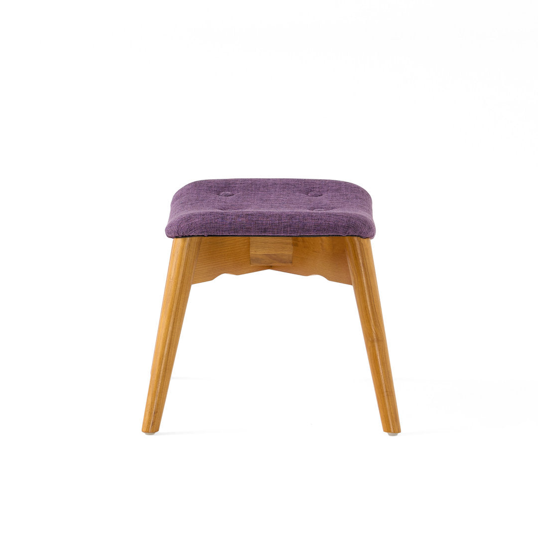 Dayon 68.58Cm Wide Tufted Polyester Lounge Chair and Ottoman George Oliver Fabric: Purple  Polyester Blend