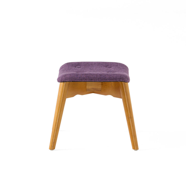 Dayon 68.58Cm Wide Tufted Polyester Lounge Chair and Ottoman George Oliver Fabric: Purple  Polyester Blend