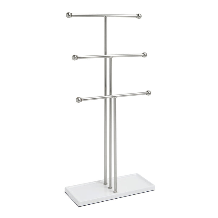 Trigem Jewelry Stand Umbra Finish: White/Nickel