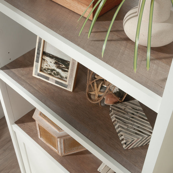 Myrasol 71.5" H x 29.29" W Standard Bookcase Highland Dunes Color: White/Lintel Oak