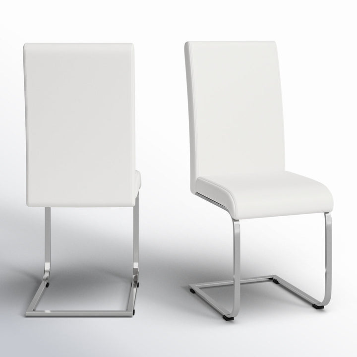 Austwell Parsons Chair (Set of 2) Wade Logan® Upholstery Color: White