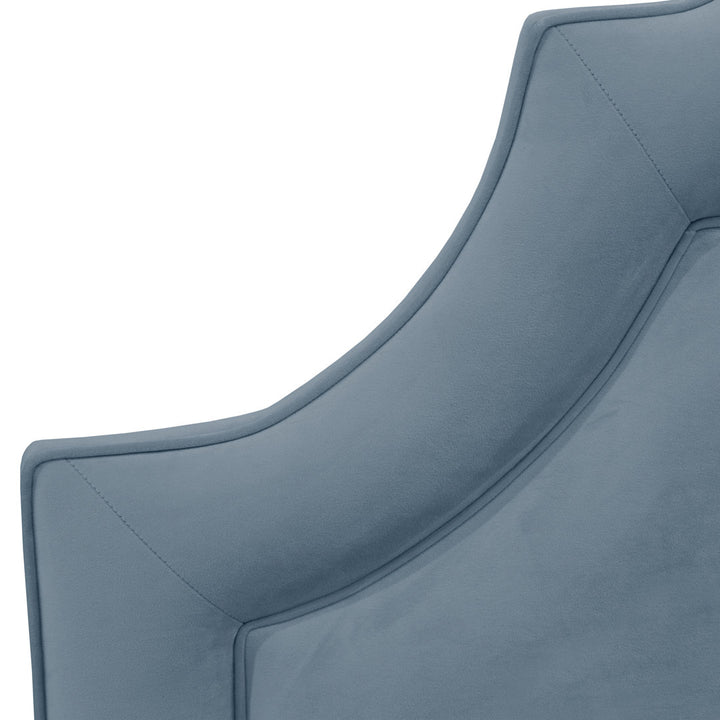 McAfee Velvet Upholstered Panel Headboard Kelly Clarkson Home Size: California King Upholstery: Classic Ocean Velvet