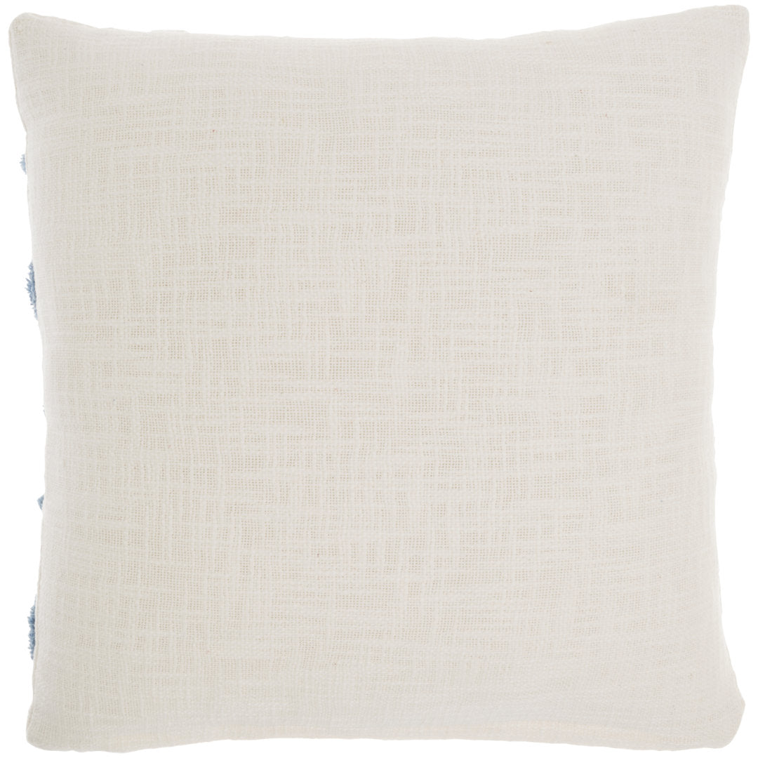 Casual Tufted XOXO Square Cotton Pillow Cover & Insert Mina Victory Color: Ocean