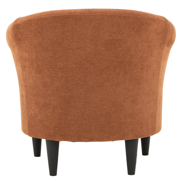 Adea Polyester Barrel Chair Lark Manor™ Fabric: Chloe Clay 100% Polyester