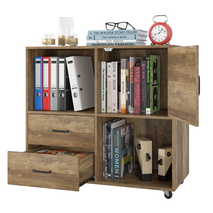 Valles 2-Drawer Lateral Filing Cabinet Union Rustic Color: Rustic Brown