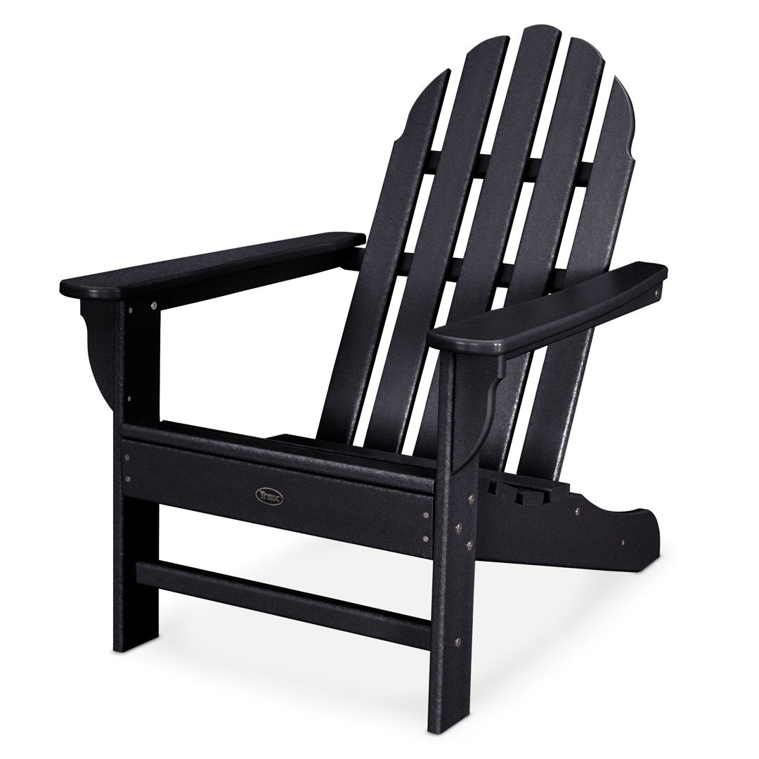 Cape Cod Adirondack Chair Trex Outdoor Color: Charcoal Black