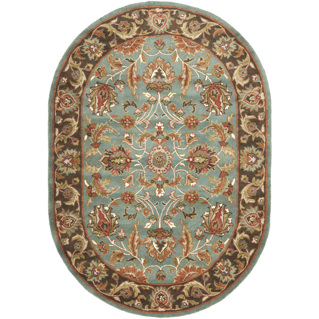 Cranmore Hand Tufted Wool Traditional Rug Charlton Home® Rug Size: Oval 7'6" x 9'6"