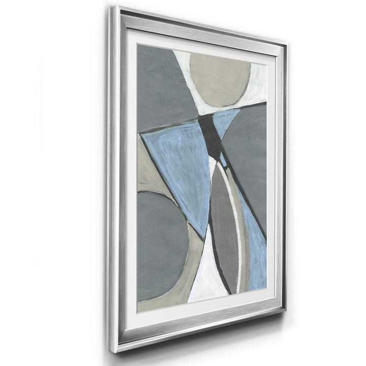 A Soft Jeweled Geometric I by Merri Pattinian - Picture Frame Print on Paper George Oliver Size: 30.5" H x 42.5" W x 1.5" D Format: Silver Framed