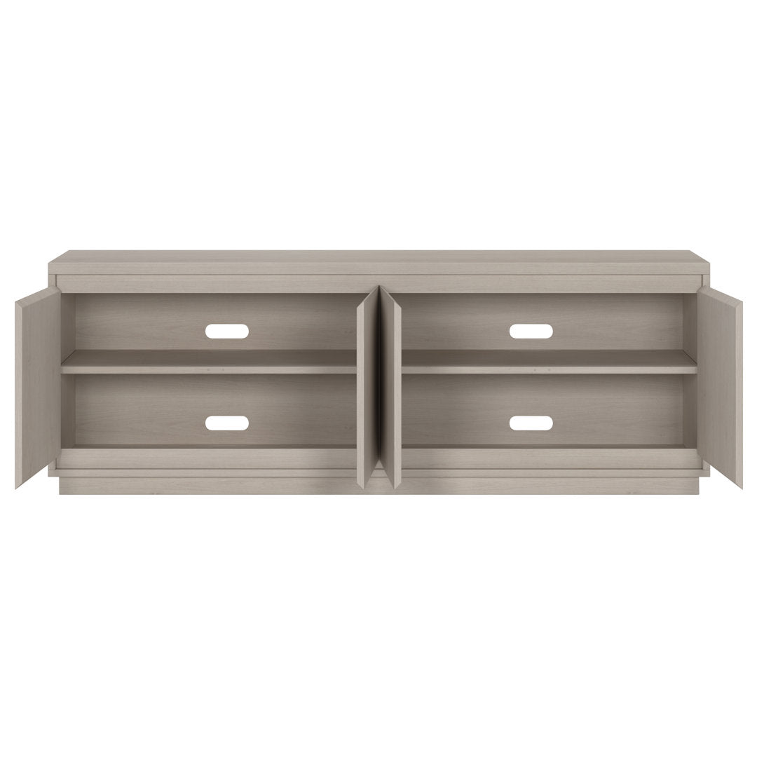 Presque TV Stand for TVs up to 78" Wade Logan® Color: Antiqued Gray Oak