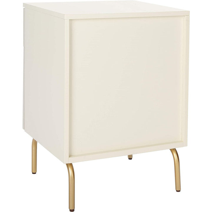 Linaris 2 - Drawer Nightstand Ivy Bronx Color: Cream/White Washed