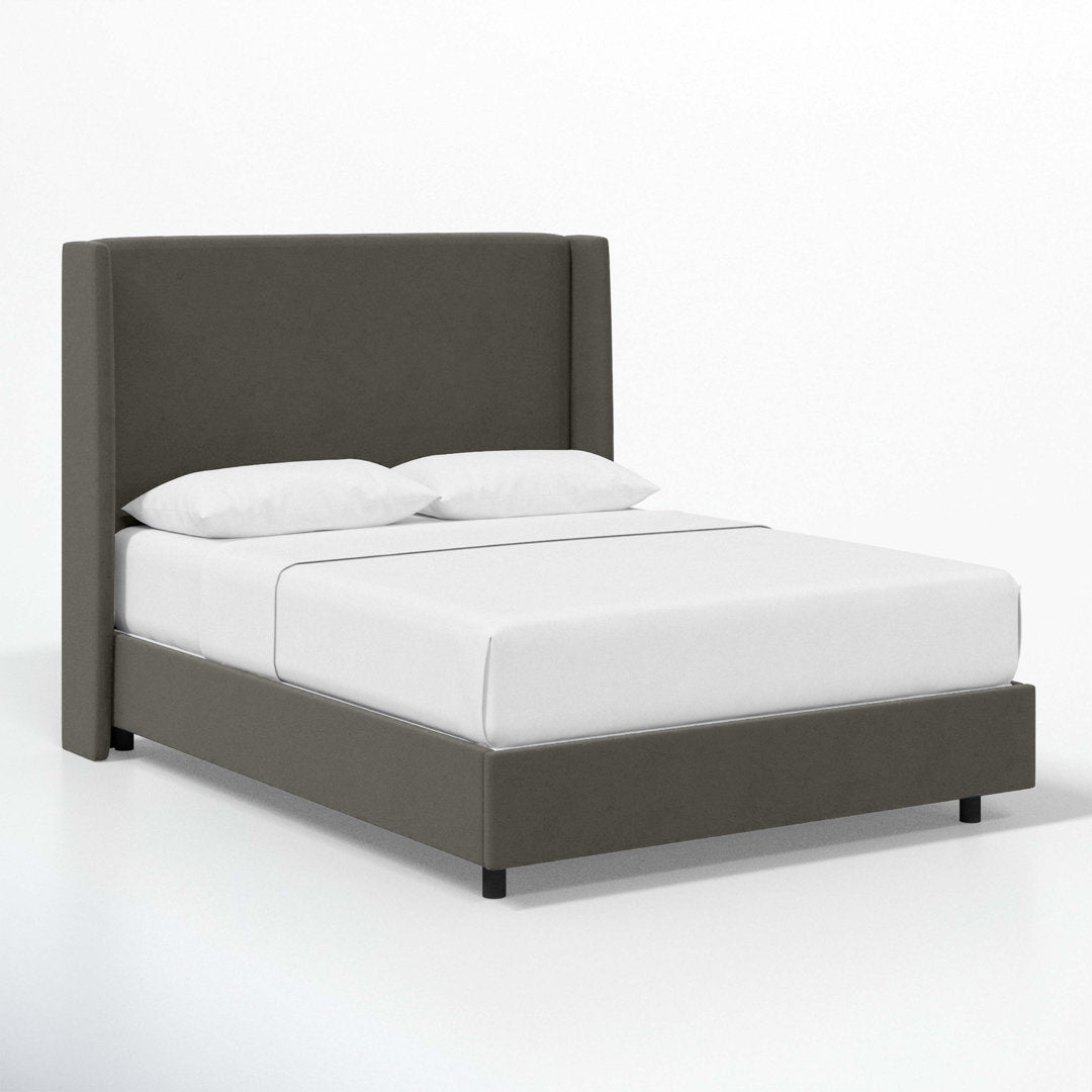 Tilly Upholstered Bed Joss & Main Color: Classic Pewter Performance Velvet Size: California King