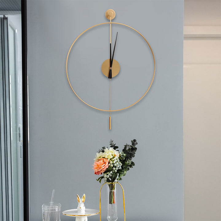 Insine Wall Clock Mercer41 Color: Gold Size: Small