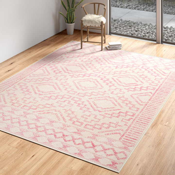 Aurelia Oriental Pale Pink/Cream Rug Langley Street® Rug Size: Rectangle 8'10" x 12'