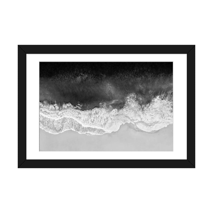 Waves in Black, Gray and White by Maggie Olsen Mercury Row® Size: 24" H x 32" W x 1" D Format: Black Framed
