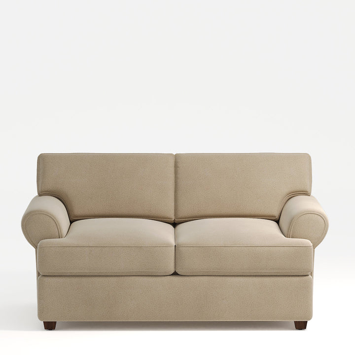 67" Recessed Arm Loveseat Birch Lane™ Fabric: Bella Toast Performance Velvet