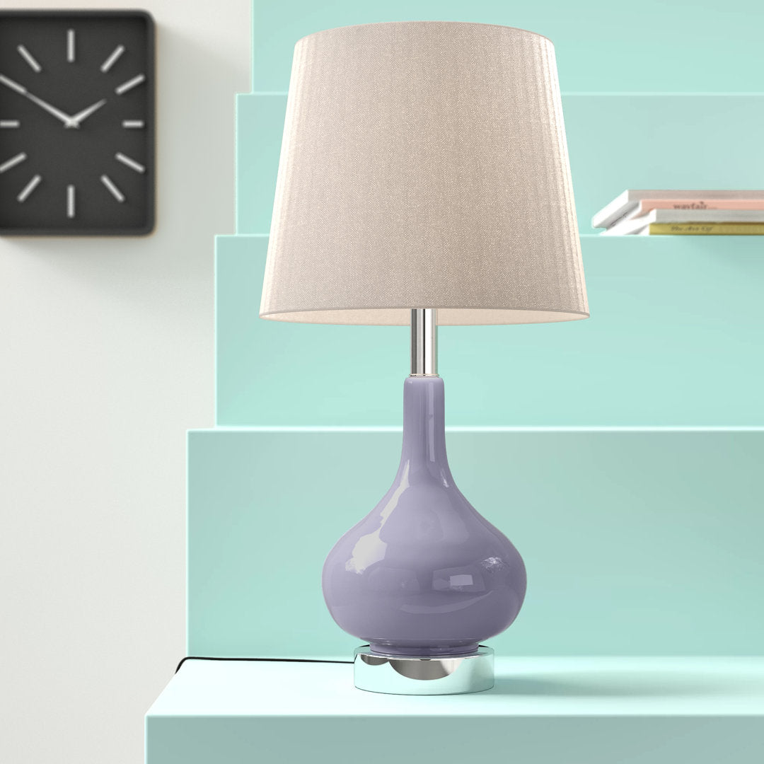 Mikac 17.5" Table Lamp Charlton Home® Base Color: Purple
