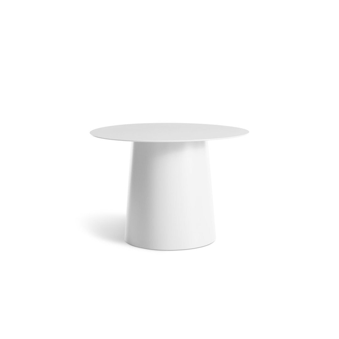 Circula Side Table Blu Dot Color: White Size: 16" H x 24" W x 24" D