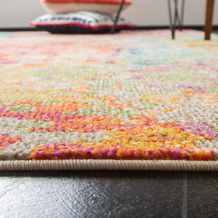 Felty Abstract Ivory/Multi Area Rug Langley Street® Rug Size: Square 11'