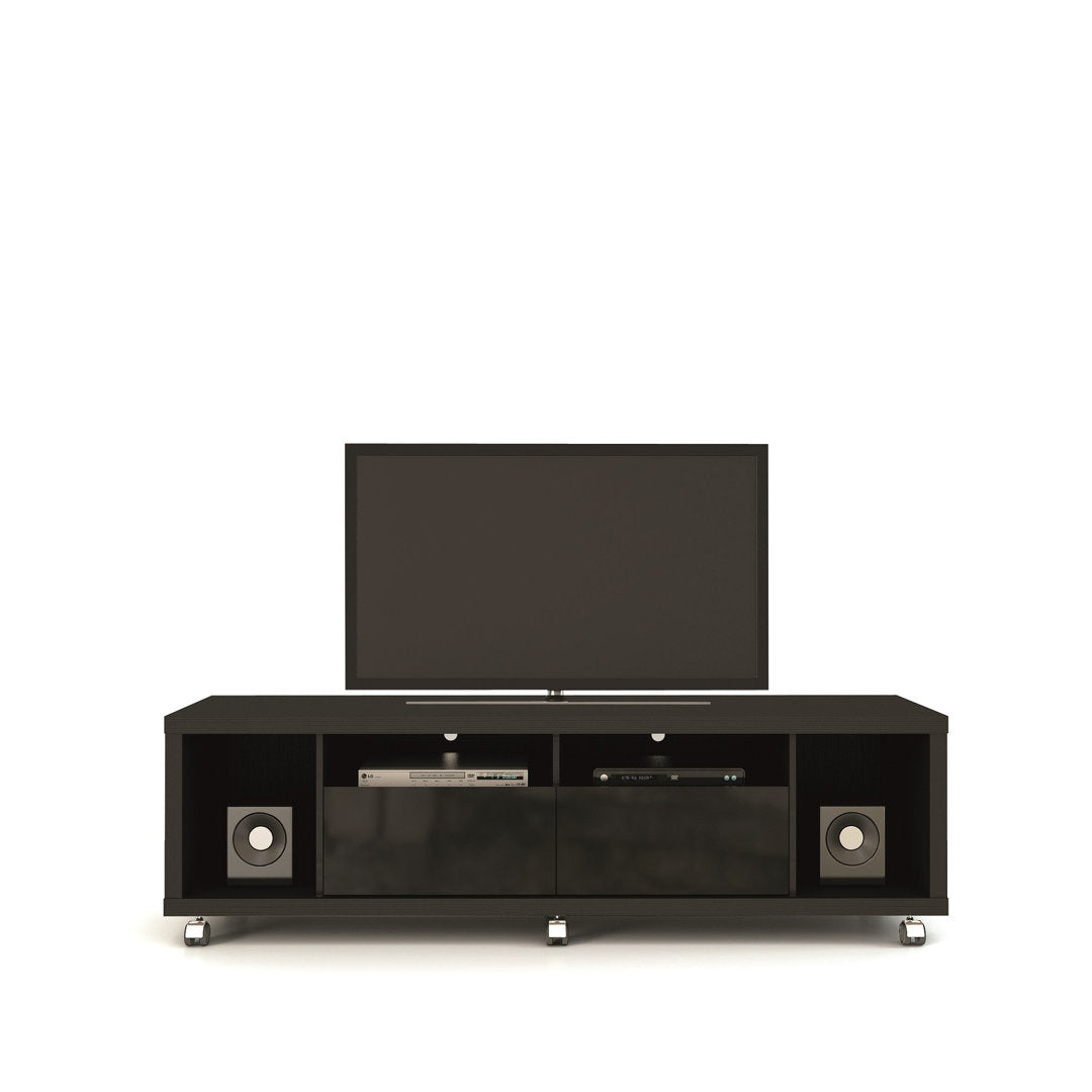 Bassetti TV Stand for TVs up to 60" Brayden Studio® Color: Black Gloss / Black Matte