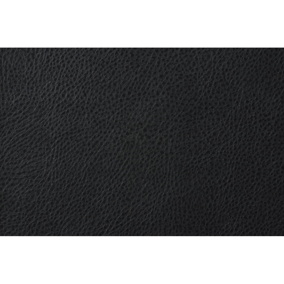 Coombs 85" Faux Leather Round Arm Sofa Lark Manor™ Upholstery Color: Black Faux Leather