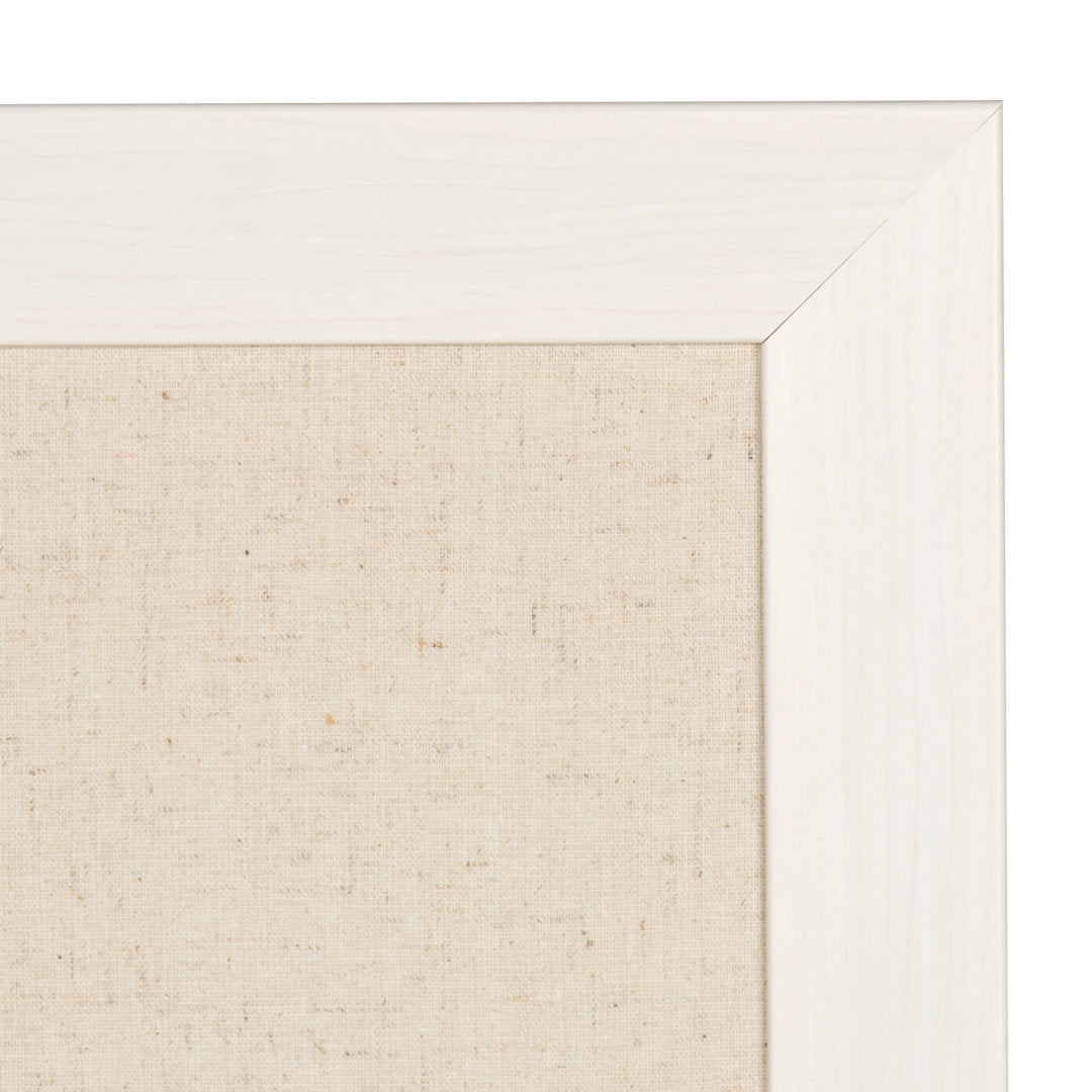 Brucie Framed Wall Mounted Corkboard/Bulletin Board Union Rustic Color: White Size: 29" H x 23" W x 1" D
