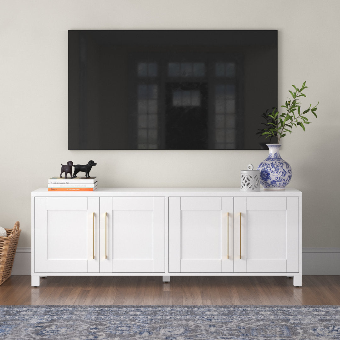 Chabot TV Stand for TVs up to 78" Latitude Run® Color: White