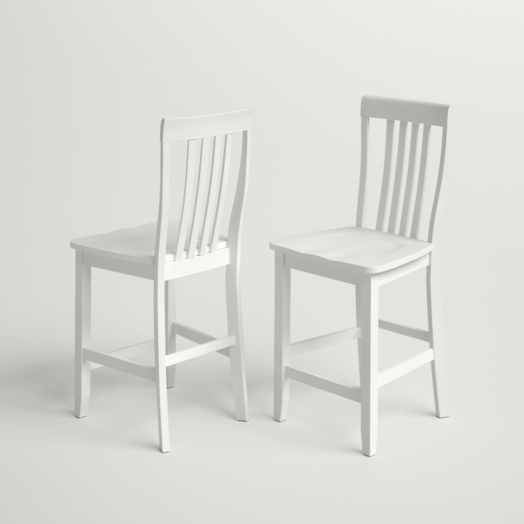 Diamondback Counter and Bar Stool (Set of 2) Three Posts™ Color: White Seat Height: Counter Stool (24" Seat Height)