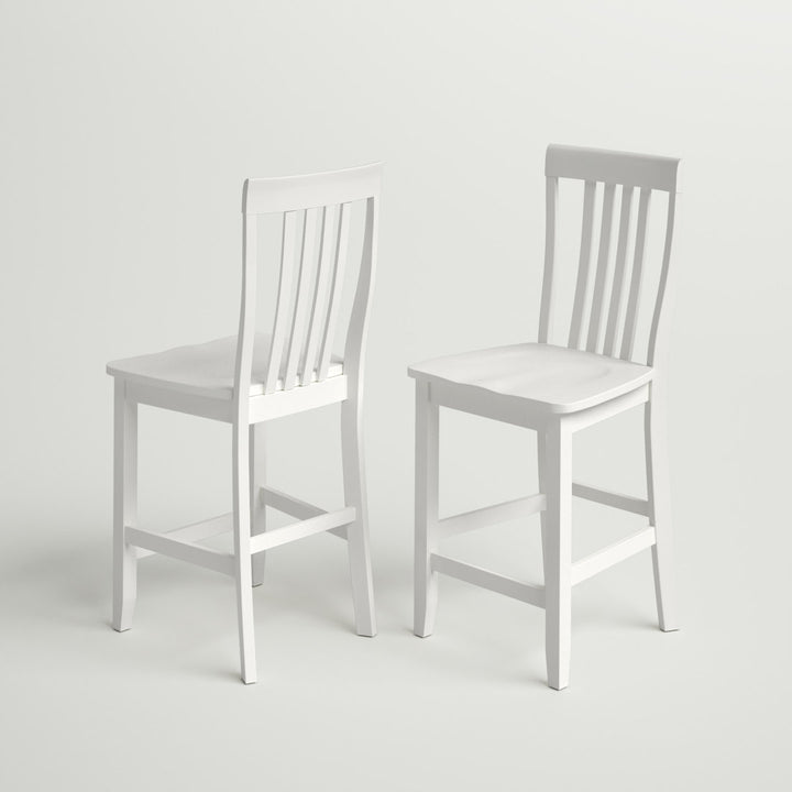 Diamondback Counter and Bar Stool (Set of 2) Three Posts™ Color: White Seat Height: Counter Stool (24" Seat Height)